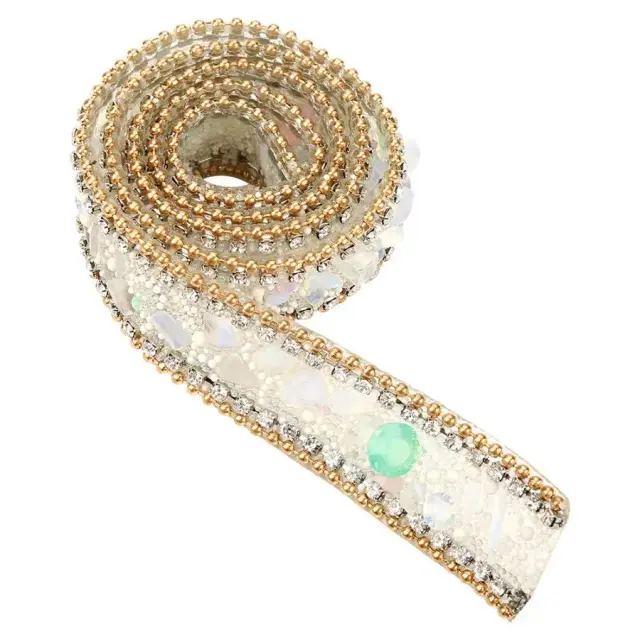 Fita de Strass Brilhante para Decorações DIY, Envolvimentos de Bolos, Casamentos e Costura de Roupas e Sapatos