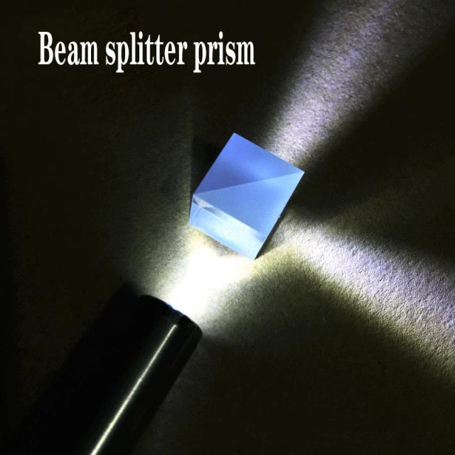 Transflexo Cubo Prisma Vidro Óptico K9 15mm Beamsplitter 5:5 400-700nm
