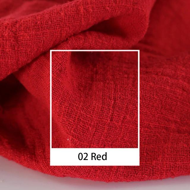 Tecido de Linho Cambric Monocromático para DIY, Costura e Decoração - Corte Fino Orgânico para Roupas, 5m de Patchwork