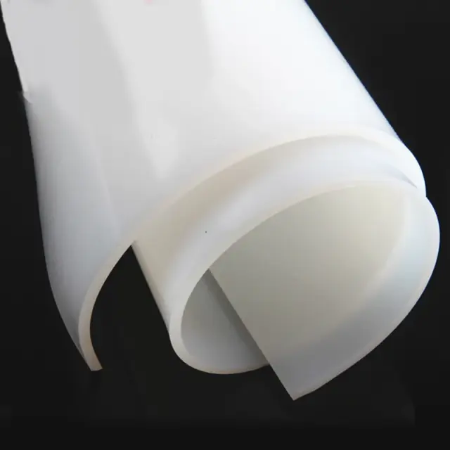 Folha de Borracha de Silicone Transparente 500x500mm Resistente a Altas Temperaturas