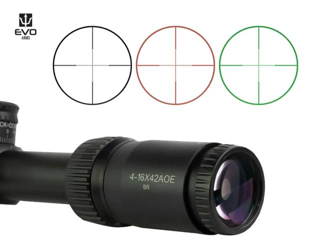 Mira Telescopica Luneta 4-16x42 AOE Sport - R Evo Arms com RI e Parallax Frontal Com Corpo em Alumínio Aeronáutico