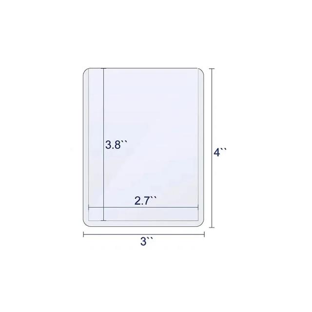 Suporte Protetor Transparente para Cartas Comerciais, Mangas Ideais para Pokémon, TCG e Esportes - 1 Unidade