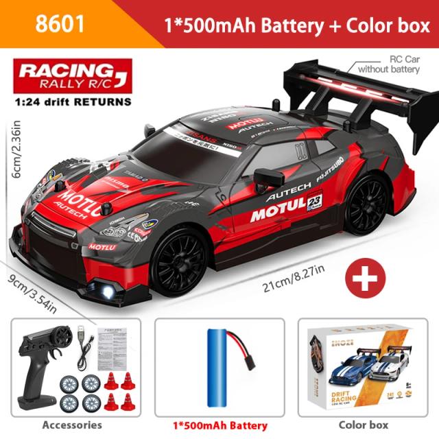 Mustang 1:24 RC Drift Car 4WD Alta Velocidade