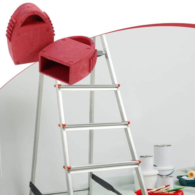 Tampas de Escada de Borracha Antiderrapante e Redutora de Ruído - 2 Peças