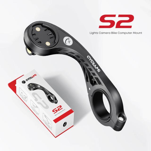 CYCLAMI S2 Suporte GPS para Bicicleta - Leveza e Segurança para Garmin e Outros - 1 Unidade