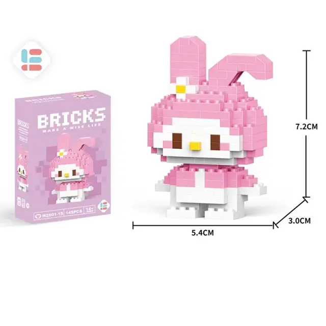 Blocos de Construção Pikachu Liga Anime Personagem Desenho Animado Modelo Brinquedo 6.2cm