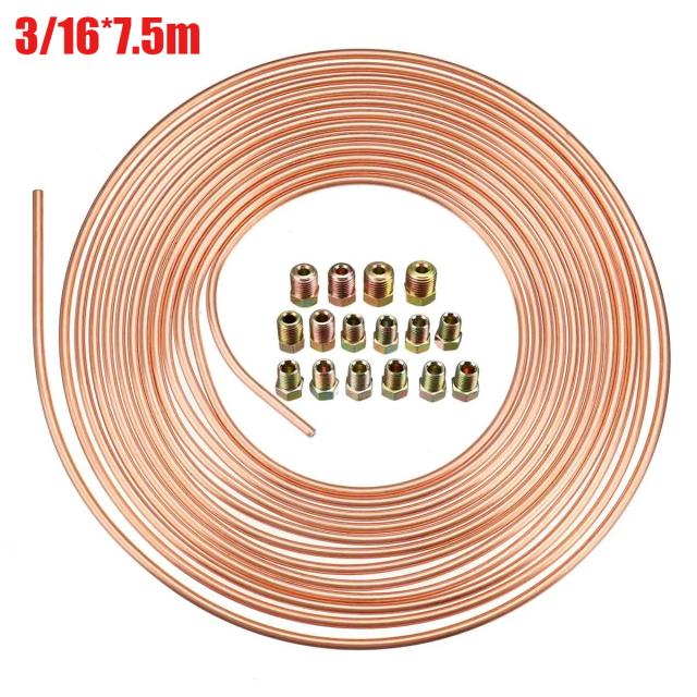 Kit Reparo Tubo Freio Cobre Níquel 25 Pés