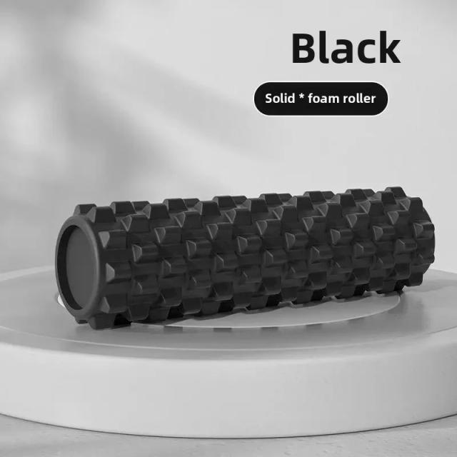 Rolo de Espuma Dente de Lobo Massagem Muscular Fitness Yoga 70cm