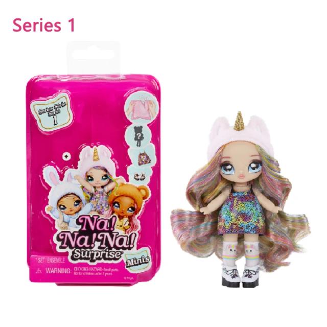 Na Na Na Surprise Fashion Doll Blind Box Minis Série 1, 2, 3 - Embalagem Misteriosa