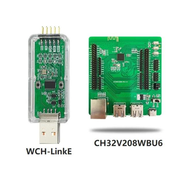 WCH CH32V208WBU6 Placa de Desenvolvimento RISC-V Bluetooth Ethernet CAN USB 2.0