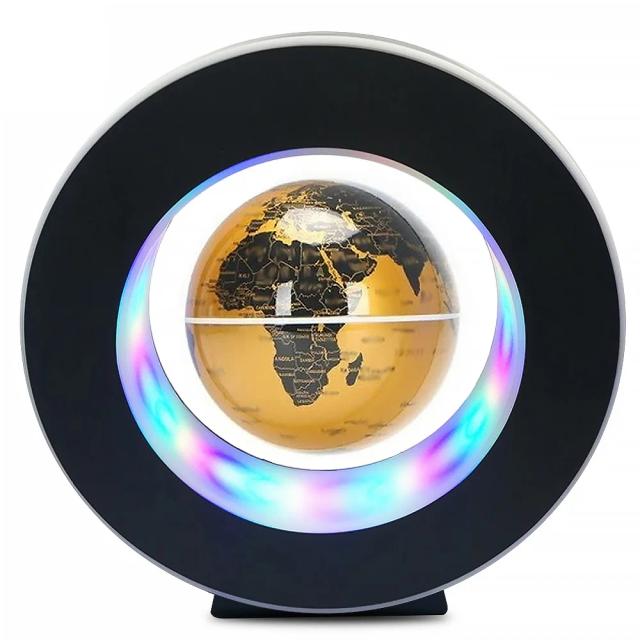 Globo Flutuante Magnético LED 8.5cm Decoração de Mesa