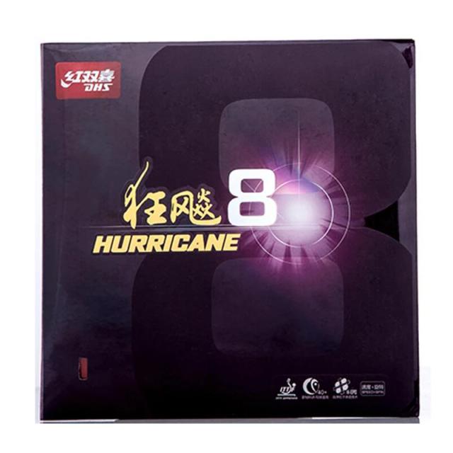 Borracha DHS Hurricane 8 Tênis de Mesa 2.2mm