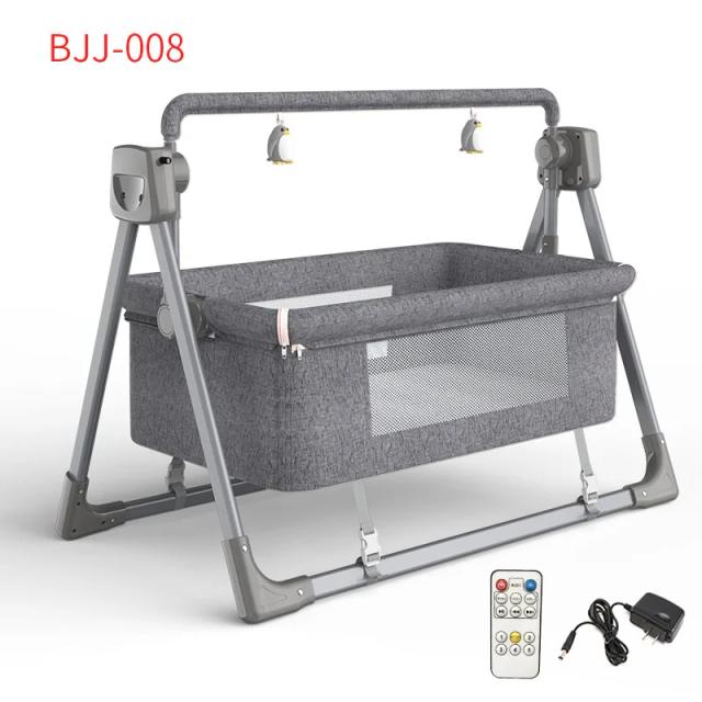 LazyChild Berço Elétrico Multifuncional Cadeira de Balanço Inteligente para Sono de Bebê Recém-Nascido 0-3 Anos