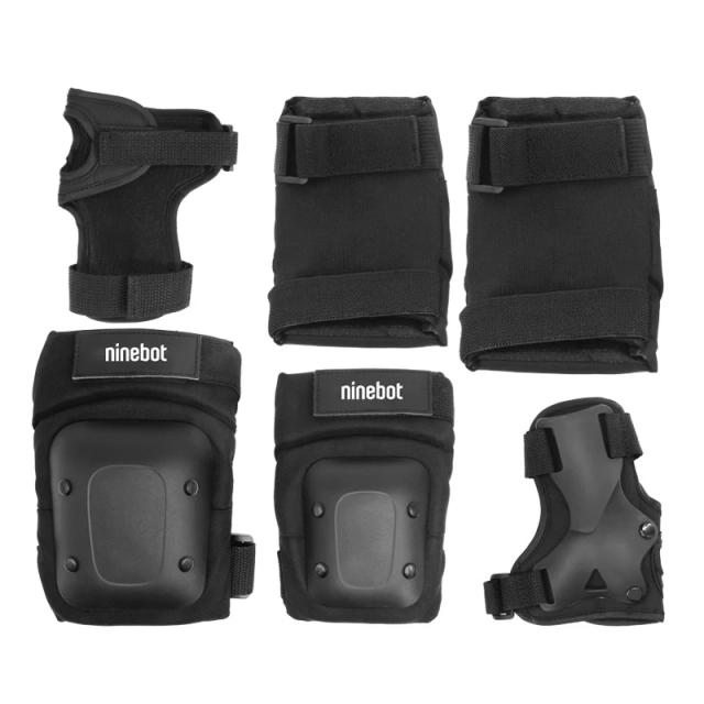 Conjunto Completo de Proteção para Scooter Elétrico: Joelheiras, Almofadas, Cotoveleiras e Protetores de Pulso Segway Ninebot para Adultos