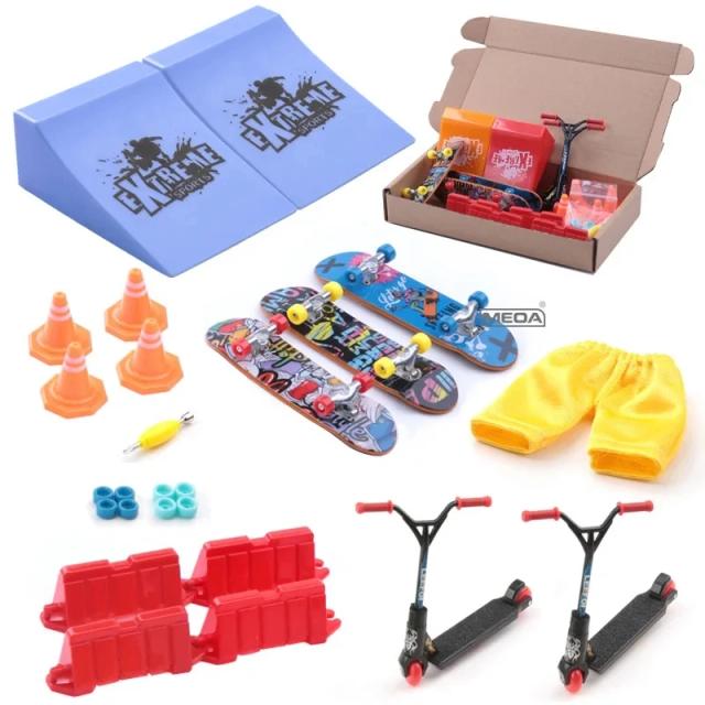 Mini Skate de Dedo Caixa Packag Kits 3 Peças