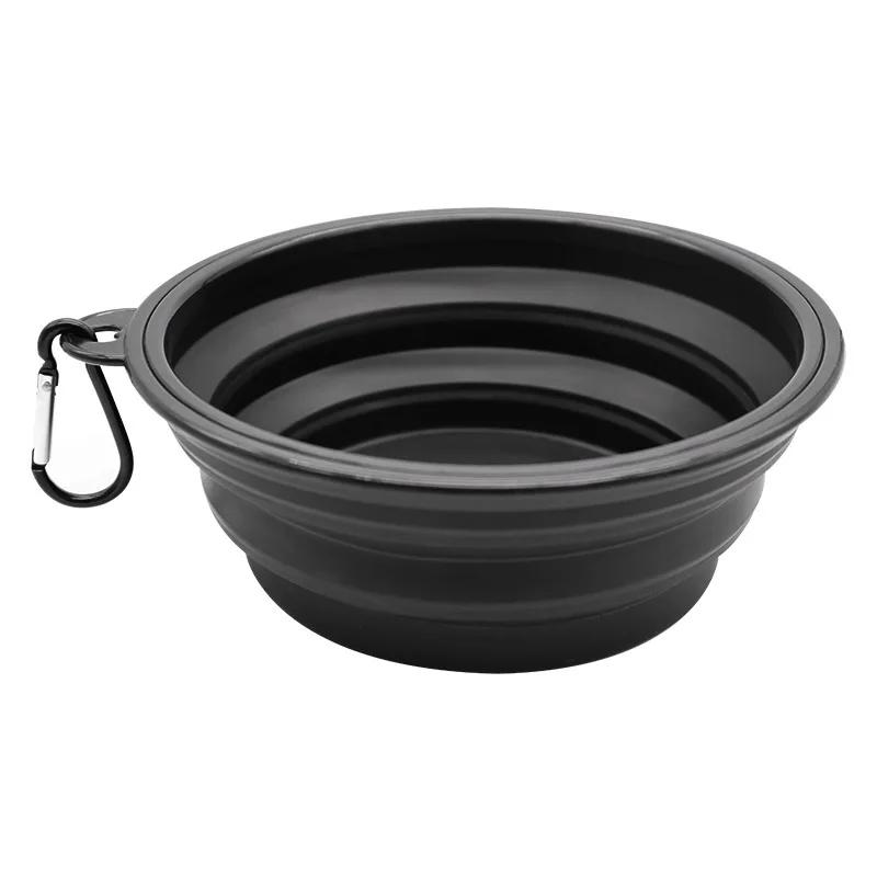 Dobrável Silicone Pet Food Bowl, Grande recipiente portátil, Tigela de viagem ao ar livre, alimentador do cão, cachorro e cachorro - Image 1