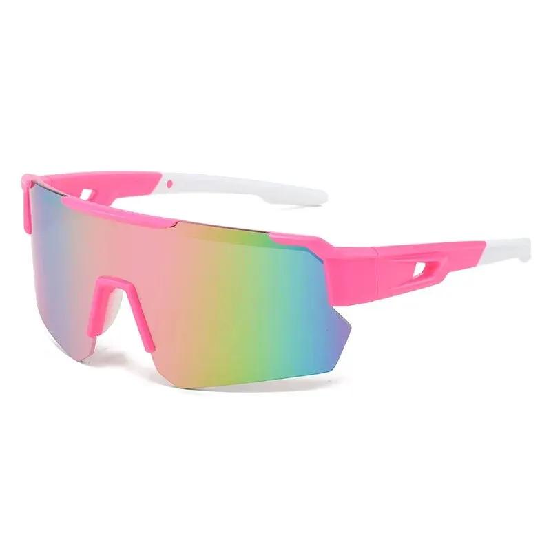 Windproof e Dustproof ciclismo óculos de sol para homens e mulheres, rosa montanhismo óculos, colorido, UV, ao ar livre - Image 1