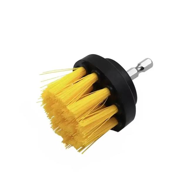 Escova Elétrica de Limpeza Kit 3 Peças para Tapetes, Vidros e Pneus 2'' 3.5'' 4''