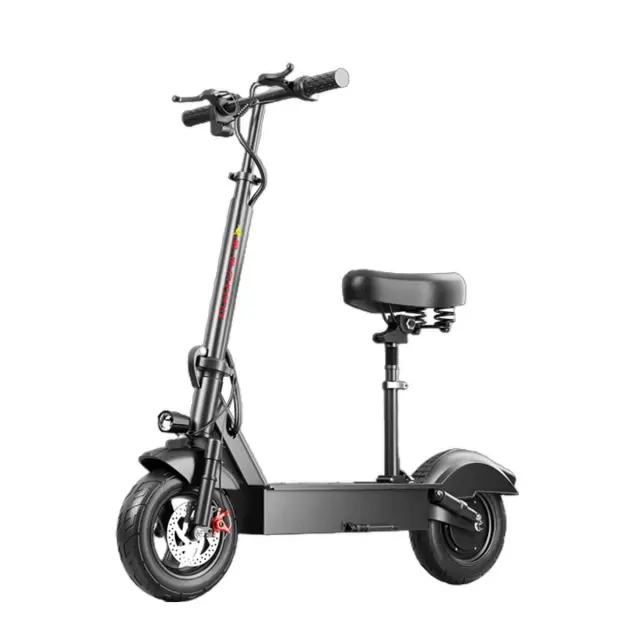 Scooter Elétrico Dobrável com Assento para Adultos 2 Rodas Leve Portátil