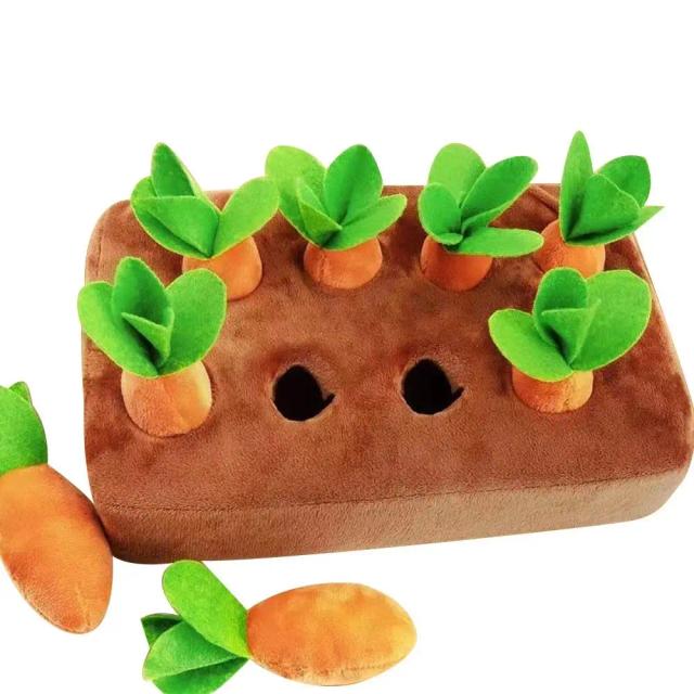 Brinquedo de Pelúcia Cenoura Interativa para Pais e Filhos 22,5cm