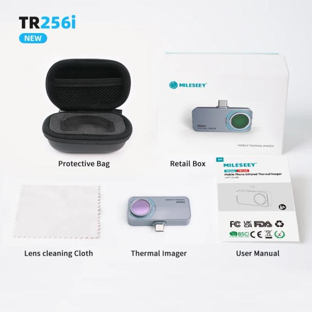 Mileseey TR10 TR256i Câmera Térmica Infravermelha 192*256 Reparo Celular