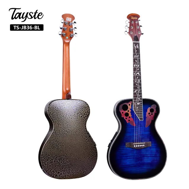 Guitarra Acústica Elétrica com Captador e Instalação Profissional de Captador de 36''