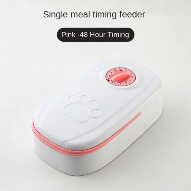 Alimentador Automático para Animais com Tigela Dupla de Grande Capacidade para Cães e Gatos - Ideal para Alimentos Secos e Úmidos, 350ml