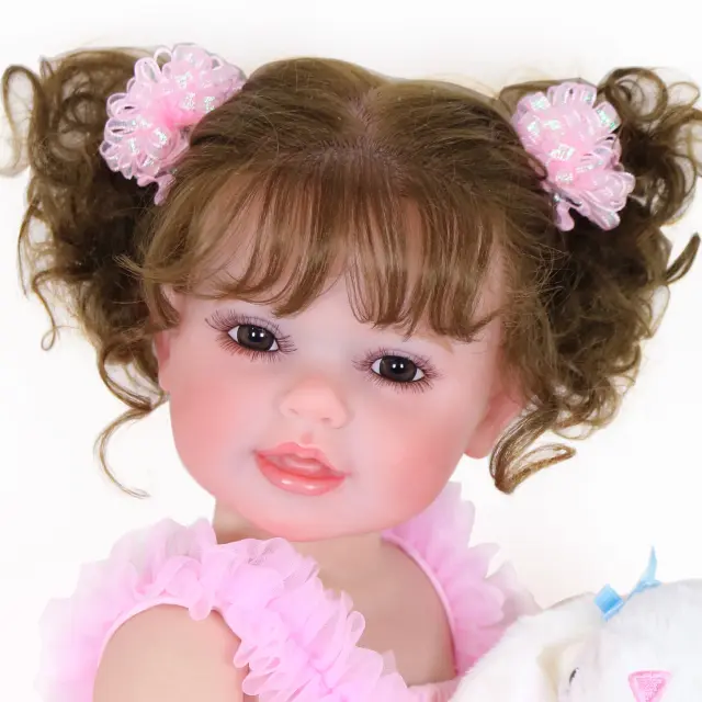 Cuddly Dolls Boneca Happy Dance Reborn 22 Polegadas Companheira Realista