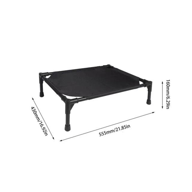 Cama Elevada Impermeável para Cães com Canopy - Ideal para Acampamento e Praia, Extra Grande e Confortável