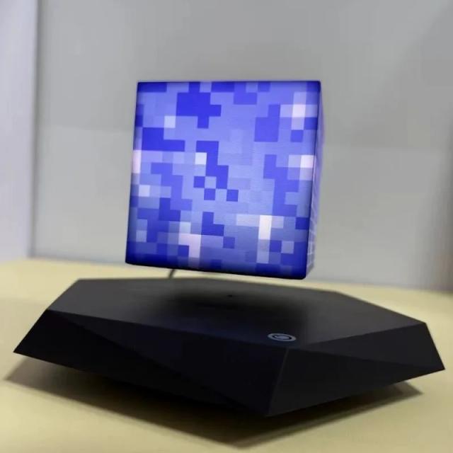 Bloco de Levitação Magnética Giratório 360° - Decoração e Presente Inovador
