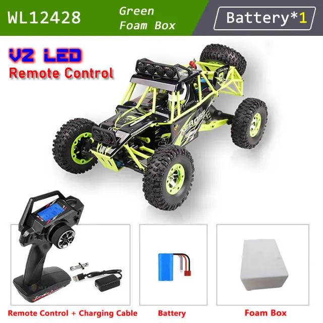 WLtoys 12428 1:12 4WD RC Car Off-Road Climbing Truck 50km/h LED Light