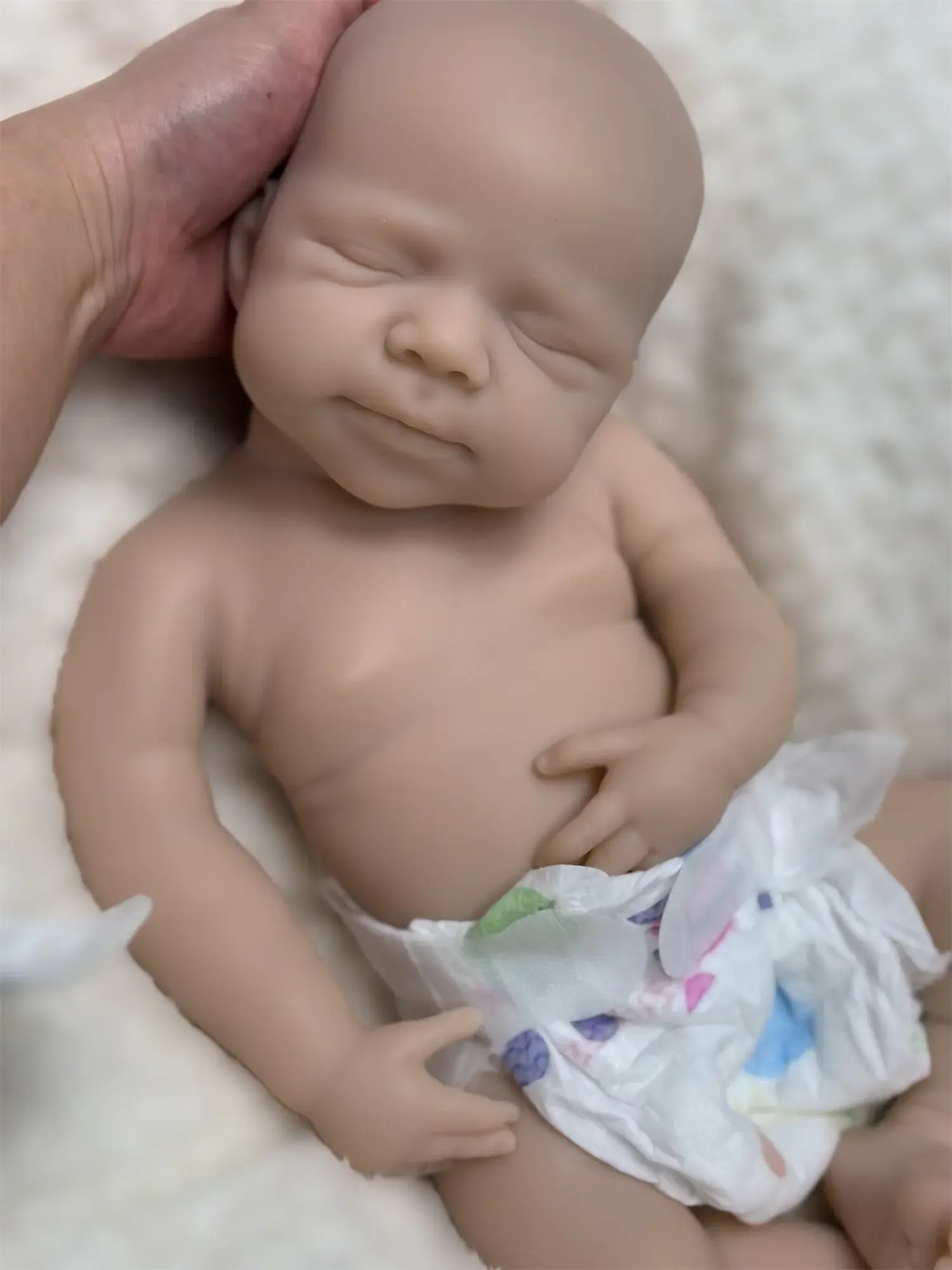 18 Polegada pode abrir boca pascale silicone macio bebe reborn menina boneca com pele pintada realista recém-nascido menina boneca - Image 1