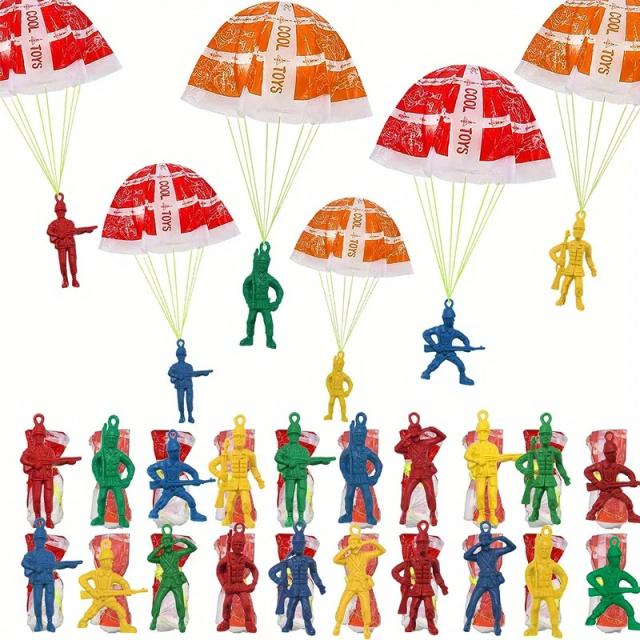 Brinquedos de Pára-quedas para Criança 10/100 Peças - Diversão ao Ar Livre para Meninos e Meninas