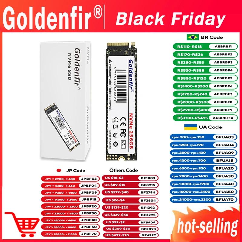 M2 ssd nvme 256gb golfir m.2 pcie 128gb 120gb 512gb 1t disco de estado sólido 2280 disco rígido interno para laptop desktop tlc/qlc - Image 1