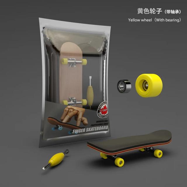 Maple Finger Skateboard Profissional 99x29mm Rodas com Rolamentos