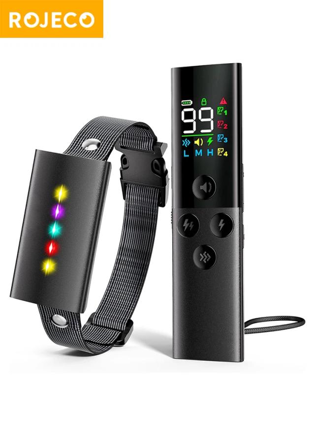RoJECO Coleira de Treinamento para Cães 1600FT IP67 à Prova d'Água
