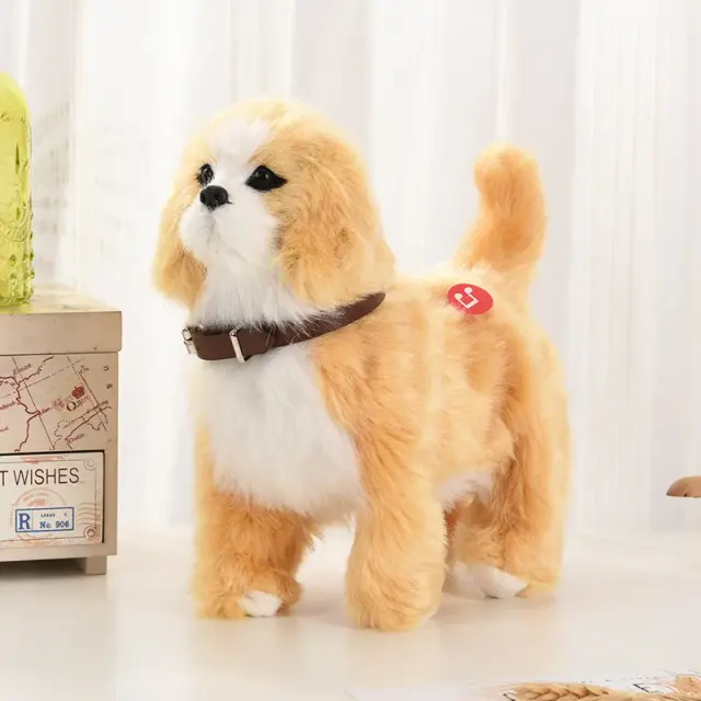 Cachorro Robô Eletrônico Interativo C/ Controle por Som e Toque - Brinquedo Infantil
