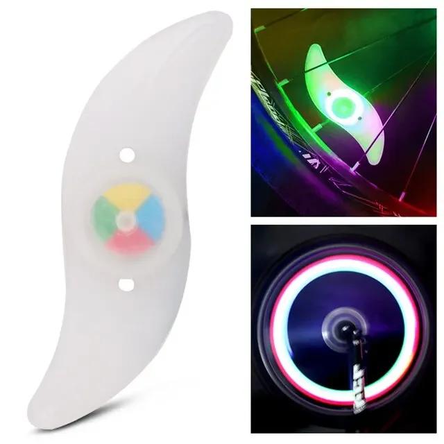 Colorido bicicleta roda falou levou luz, impermeável, MTB, equilíbrio bicicleta, pneu, pneu luzes de flash, aviso, ciclismo lâmpada - Image 1