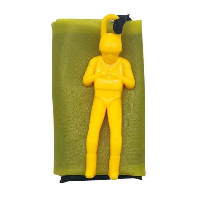 4 Mini Pára-quedas de Mão para Crianças - Brinquedo Educacional de Praia e Entretenimento ao Ar Livre