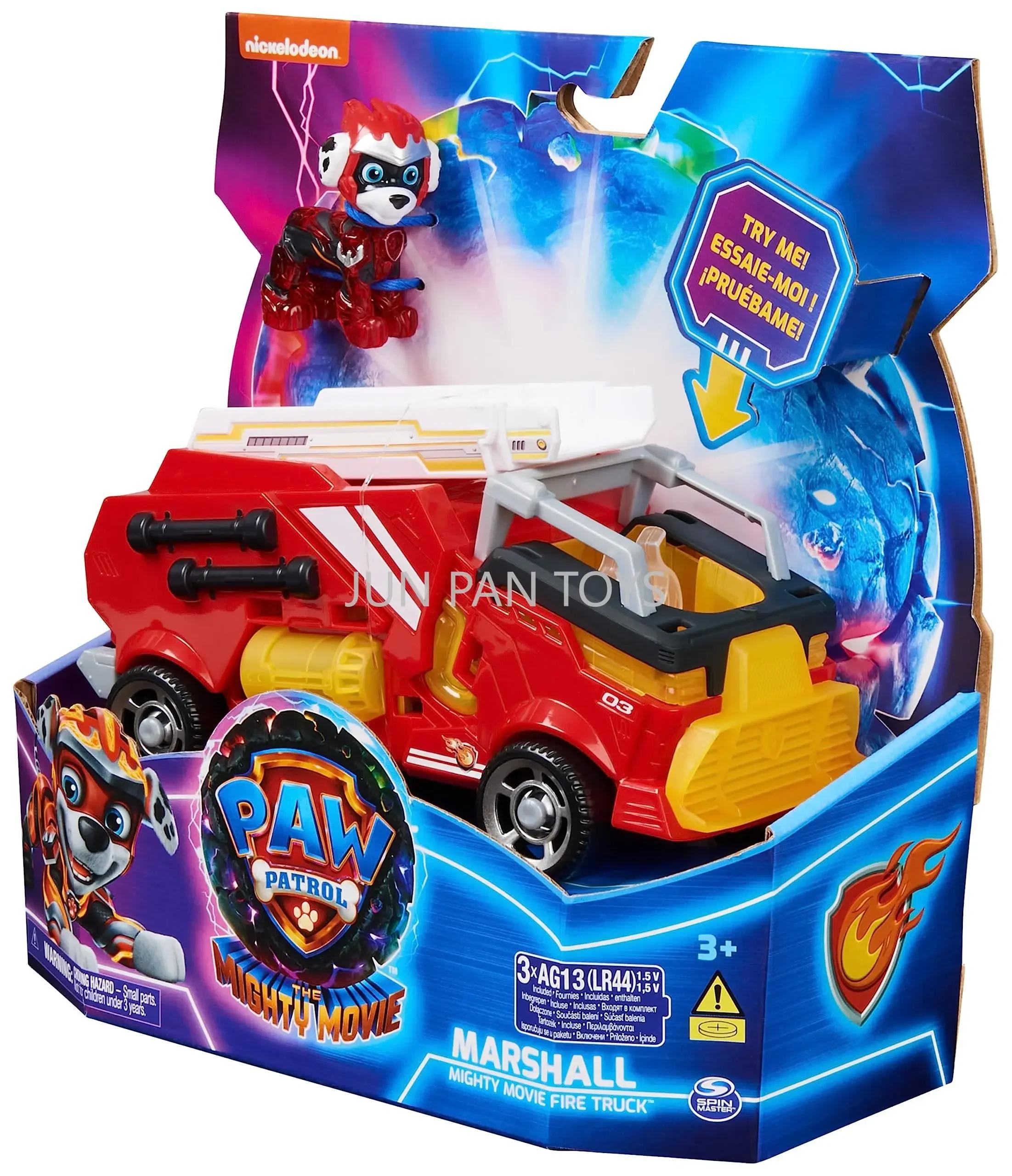 Original Paw Patrol Action Figure Brinquedos para Crianças, The Mighty Movie Car, Rubble Skye, Everest Zuma, Marshall Collectible Gift - Image 1