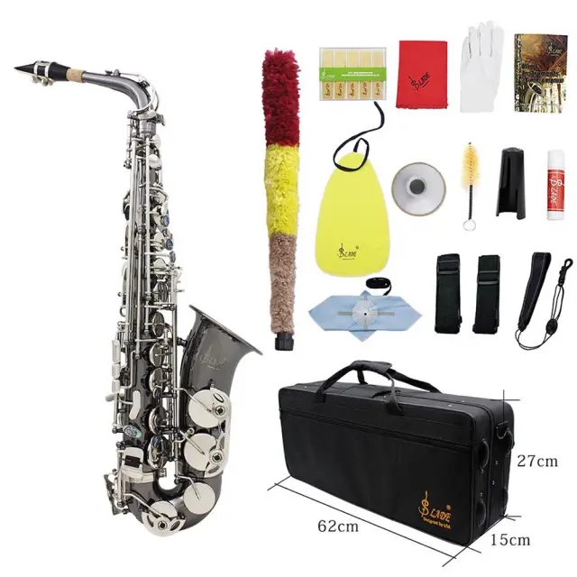 SLADE Saxofone Alto Eb com Estojo e Acessórios