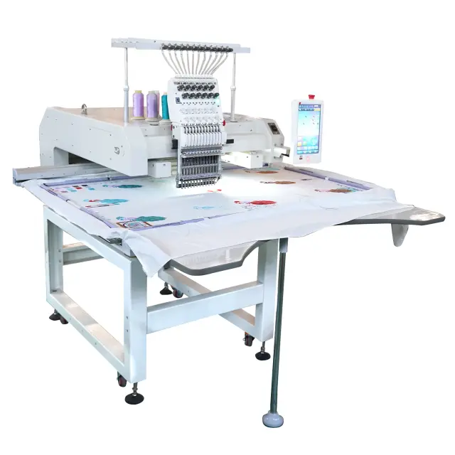 Máquina de Bordar Computadorizada DAHAO 15 Agulhas Alta Velocidade para Bonés e Camisetas