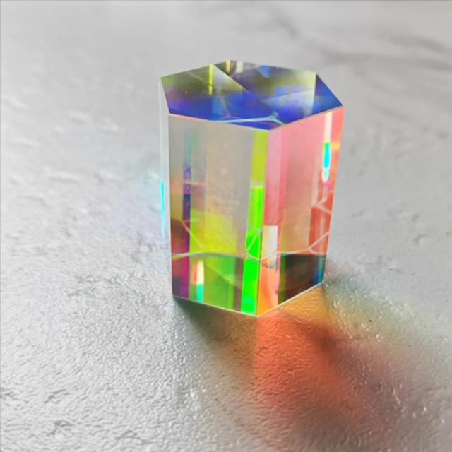 FYBL-RGB Cubo de Vidro Óptico X-Cube Prisma Fotografia Arco-Íris 1 Unidade