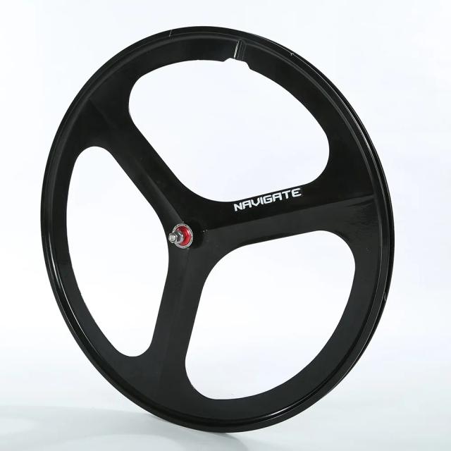 Roda de bicicleta 700c Liga de Magnésio Aro Fixo Preto Fosco