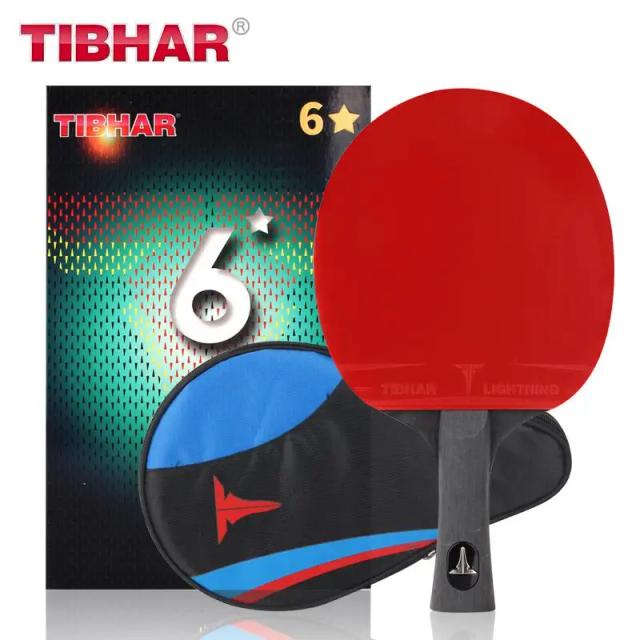 Tibhar Raquete Tênis de Mesa Profissional 6-9 Estrelas com Saco