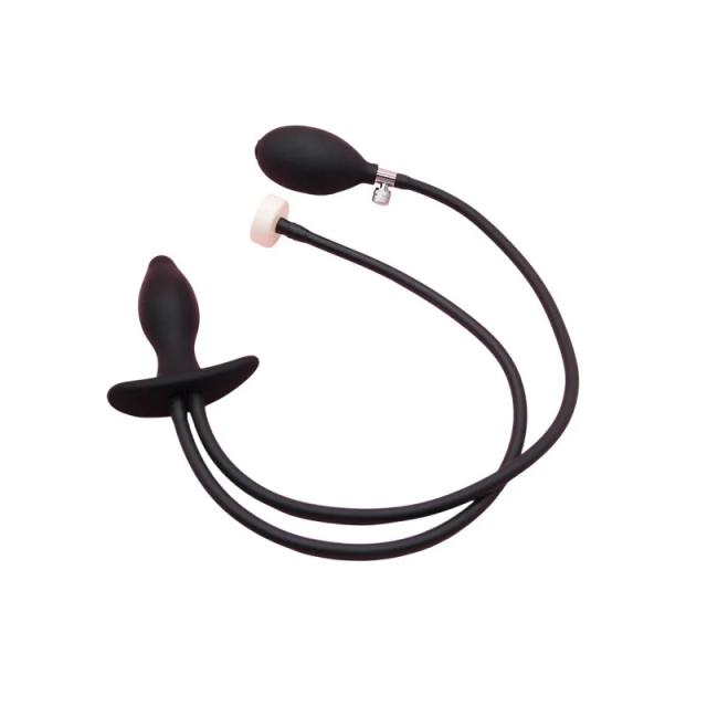 Enema de silicone com plugue anal inflável 100ml