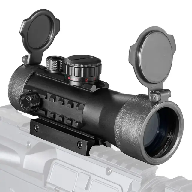 Diana 3x44 verde vermelho ponto vista escopo ponto verde tático mira óptica riflescope caber 11/20mm ferroviário rifle escopos para caça