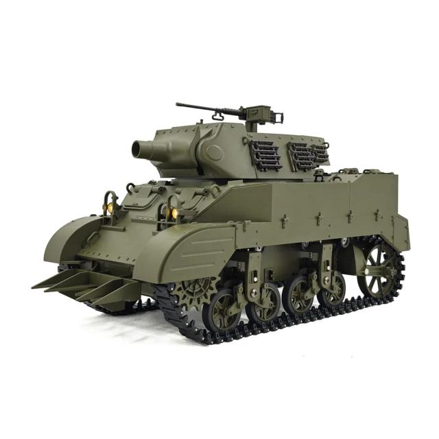 Kubing Ke M8 Tanque de Artilharia Autopropelido Americano M8 1:16 Escala com Fumaça Simulada