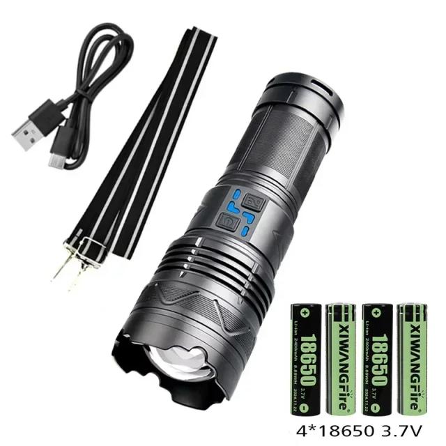 Lanterna LED GT60 Iluminação Longo Alcance Resistência Extrema 1500m