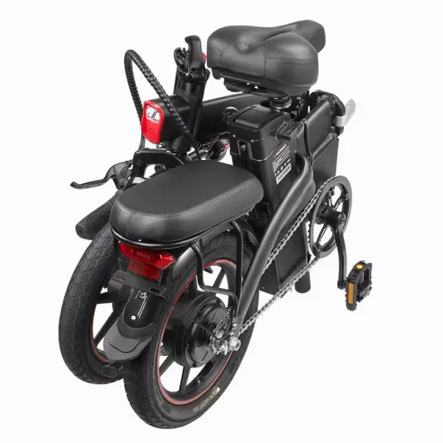 Bicicleta Elétrica Dobrável DYU Mini Urbana 48V Bateria Integrada
